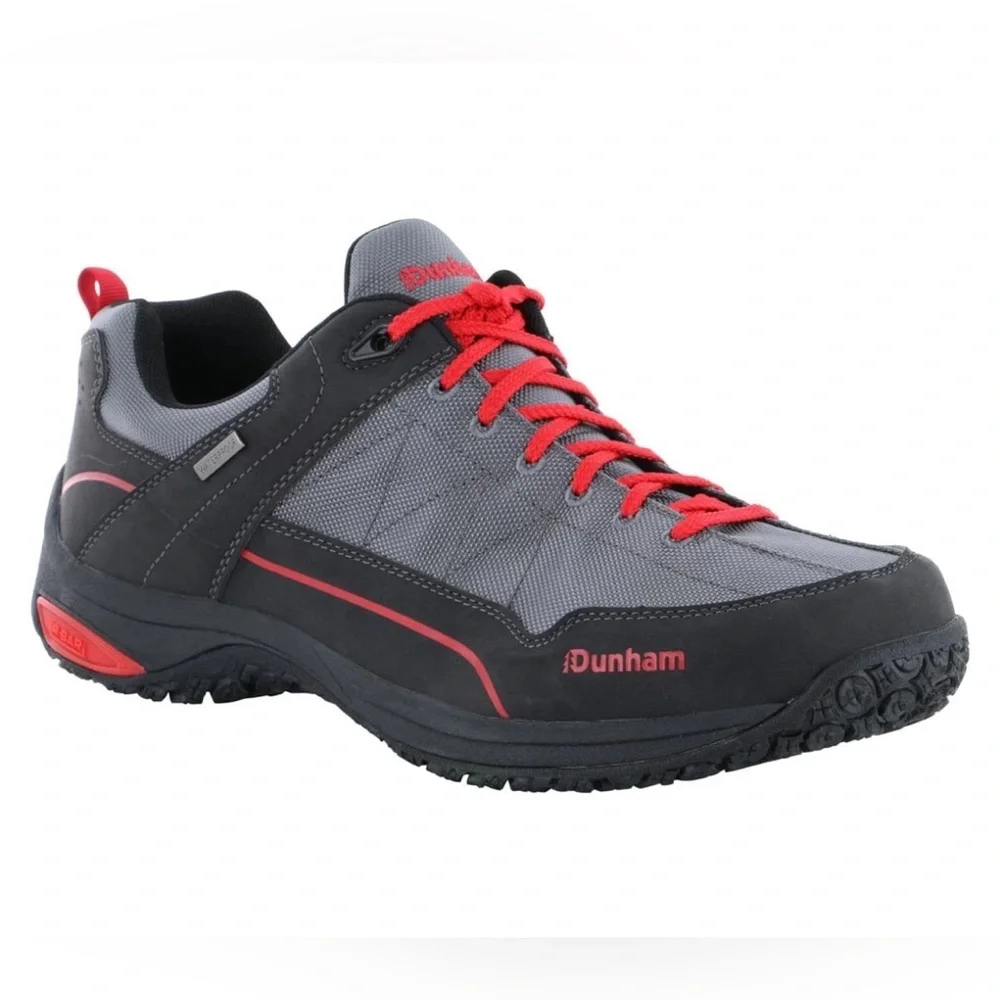 Dunham Men’s Cloud Plus Low Grey Waterproof Hiking Sneaker Size 14